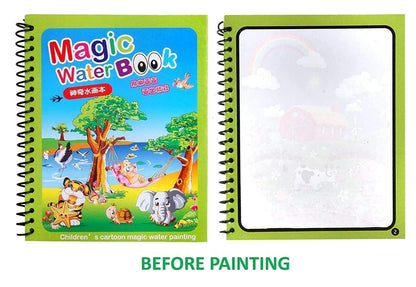 Reusable Magic Water Quick Dry Book  (Multi Color, 4 Books)